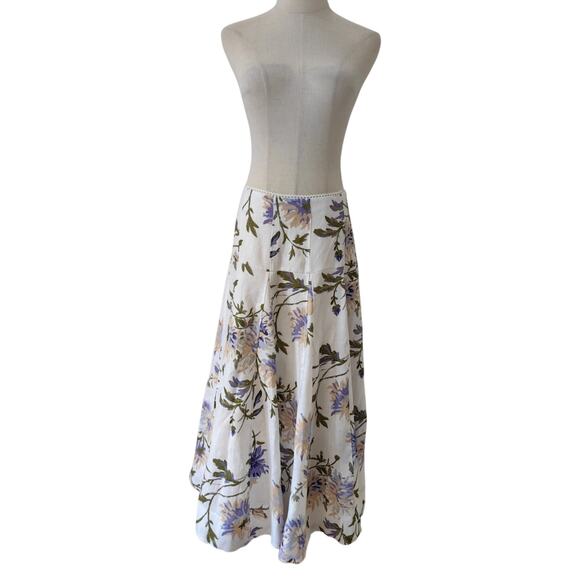 Reformation Anatolia Linen Two Piece Floral Serenity US 6 - Picture 7 of 16